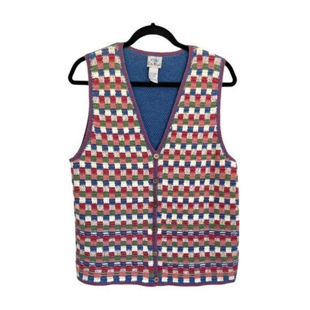 Koret Multicolor Checkered Vest